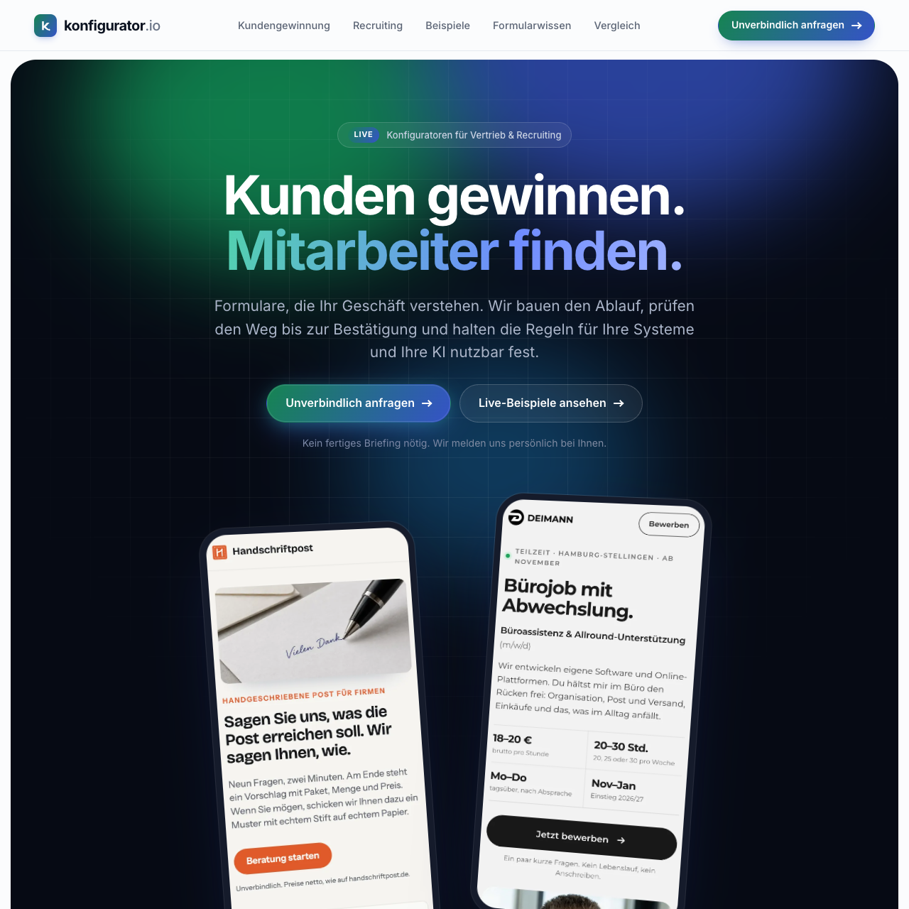 Konfigurator.io — public website