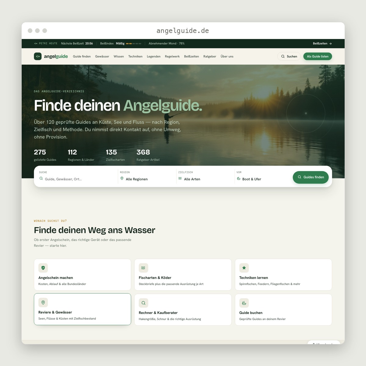 Angelguide public website